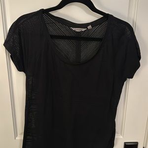 Athleta short sleeve black shirt